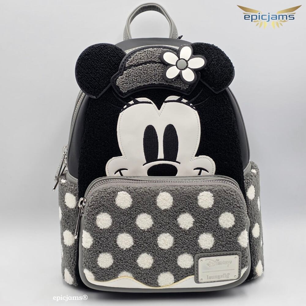 Loungefly Disney Minnie Mouse Vintage Polka Mini Backpack New